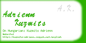 adrienn kuzmits business card